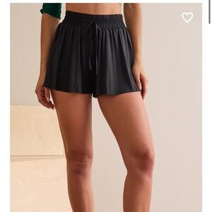 Altar’d State Revival Black Flowy Shorts